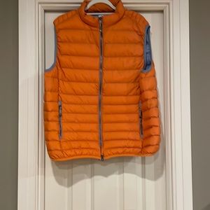 orange puffer vest peter millar